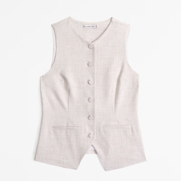 NWT The A&F Mara Button-Through Vest - Picture 1 of 8